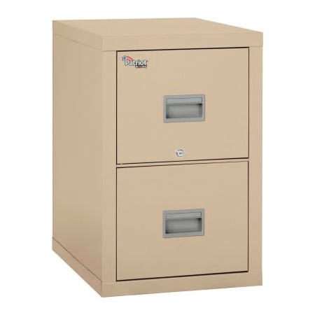 Fire King Fireking Fireproof 2 Drawer Vertical File Cabinet Legal-Letter 17-3/4"Wx25-1/16"Dx27-3/4"H Parchment 2P1825-CPA